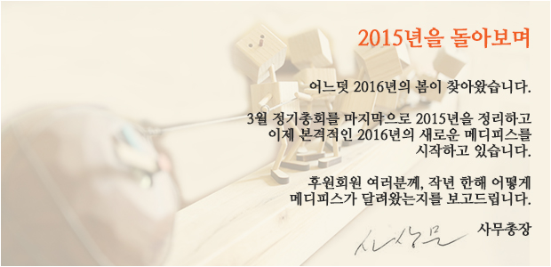 메디피스(Medipeace) 2015년을 돌아보며